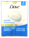 Dove Gentle Exfoliating Bar Soap 3.75oz Pack of 6 New