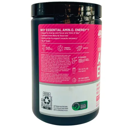 Optimum Nutrition Amin.O Energy Watermelon 9.5 oz (30 Servings) – 2026+