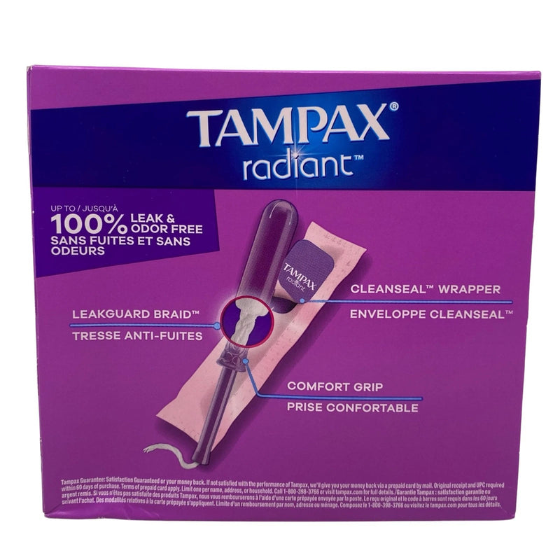 Tampax Radiant Multipack Tampons 28 Count Regular Super Plus New
