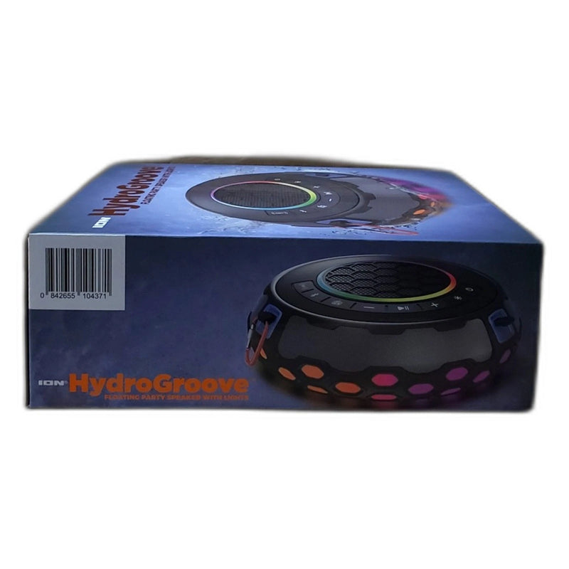 ION Audio HydroGroove Floating Bluetooth Party Speaker LED Lights IP67 New