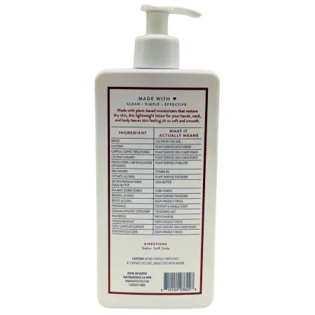 Native Moisturizing Lotion Coconut & Vanilla 16.5 fl oz New