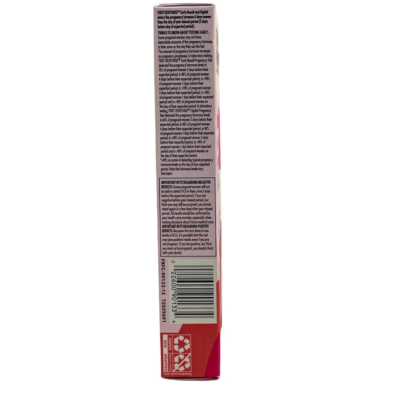 First Response Early & Digital Pregnancy Test & Confirm Kit 2 Tests 4 Pack New