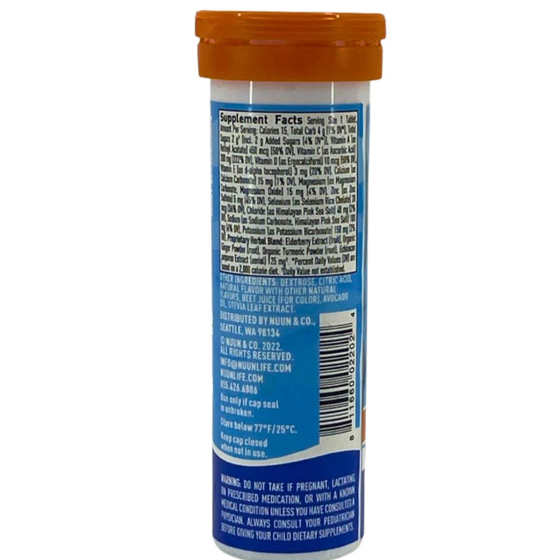 Nuun Daily Hydration Immunity Electrolyte Tablets Blueberry Tangerine 4 Pack New