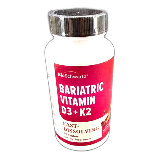 BioSchwartz Bariatric D3 K2 5000 90 Tablets Bone Strength Support Exp 08/28 New