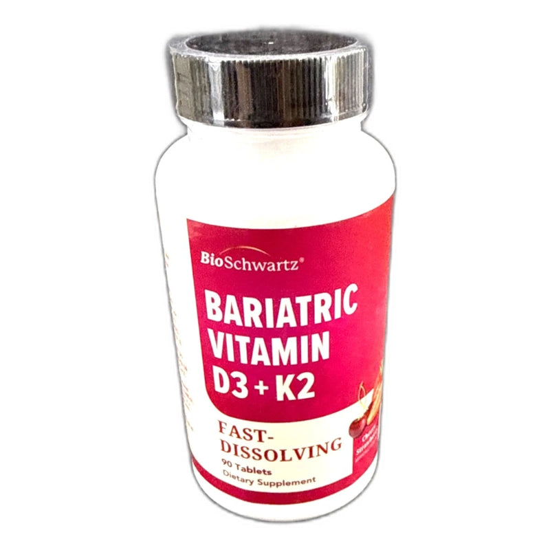 BioSchwartz Bariatric D3 K2 5000 90 Tablets Bone Strength Support Exp 08/28 New