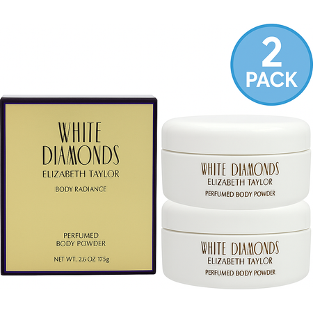 Elizabeth Taylor White Diamonds Body Powder 2.6 oz 2 Pack New