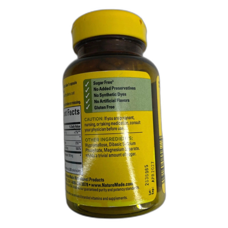 Cranberry Supplement 500mg with Vitamin C Antioxidant 60 Capsules Exp 04/27 New
