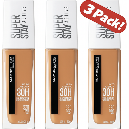 Maybelline Super Stay 30H Foundation 320 Honey 30ml 3 Pack New Sealed 1