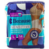 Because Sensitive Overnight Incontinence Underwear Large 14 Count Absorbs 2 Pack