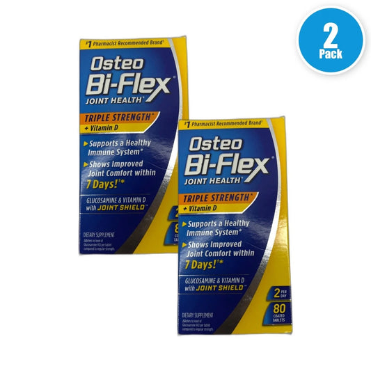Osteo Bi-Flex Triple Strength Tablets 160 Total Exp 06/27 Pack of 2 New