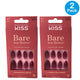KISS Bare but Better TruNude Nail Shades BN14 Medium Almond 28ct 2 Pack