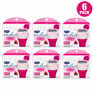 Schick Intuition Island Berry Razor Blade Refills with Açai Berry Extract 6 Pack