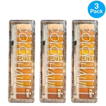 JOAH Color Haul Eyeshadow Palette Get Rich Quick /Jet03 (3 Pack)New