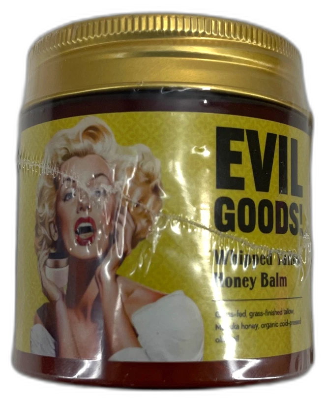Evil Goods Whipped Tallow Honey Balm Face Lips Natural Skincare Pack of 2 New