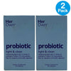 Her Own Probiotic Light & Clean 11 Strains CFU Prebiotic Fiber 30ct 2 Pack New