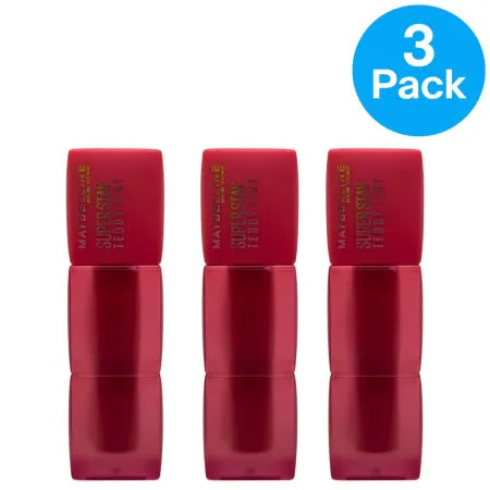 Maybelline Super Stay Teddy Tint 25 Baby Tee Liquid Lip 3 Pack New