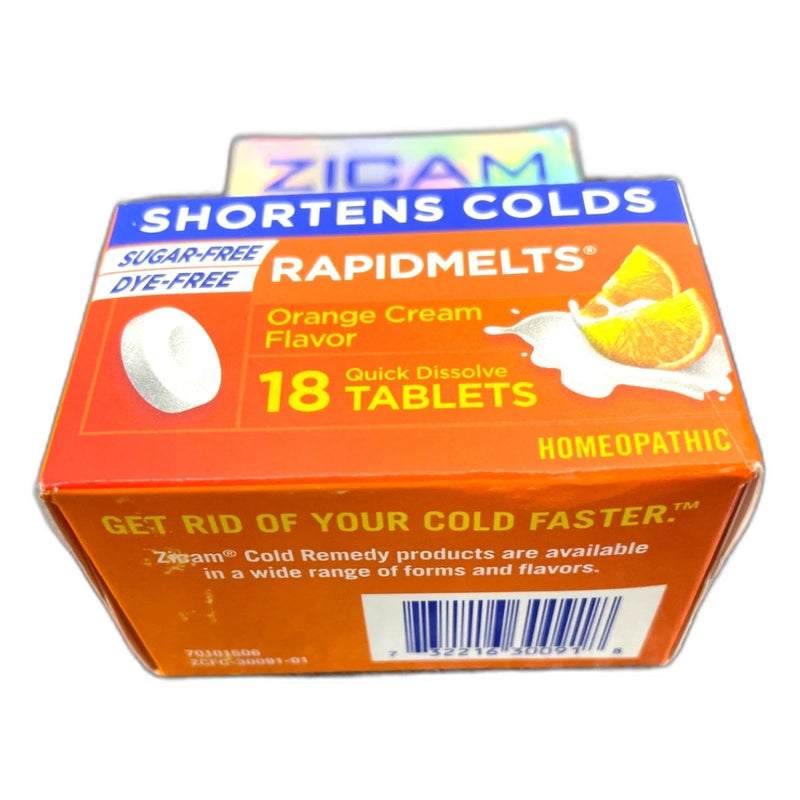 Zicam Ultra Cold Remedy Zinc Rapidmelts Orange Cream Exp 10/27 Pack of 3 New