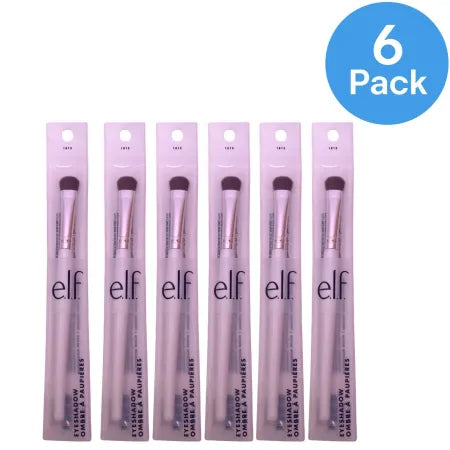 e.l.f. Eyeshadow Brush 6-Pack Makeup Applicator Cruelty-Free Vegan New