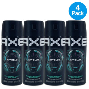 AXE Apollo Irresistibly Fresh 48H Deodorant Body Spray Sage & Cedarwood 4 Oz 4 P