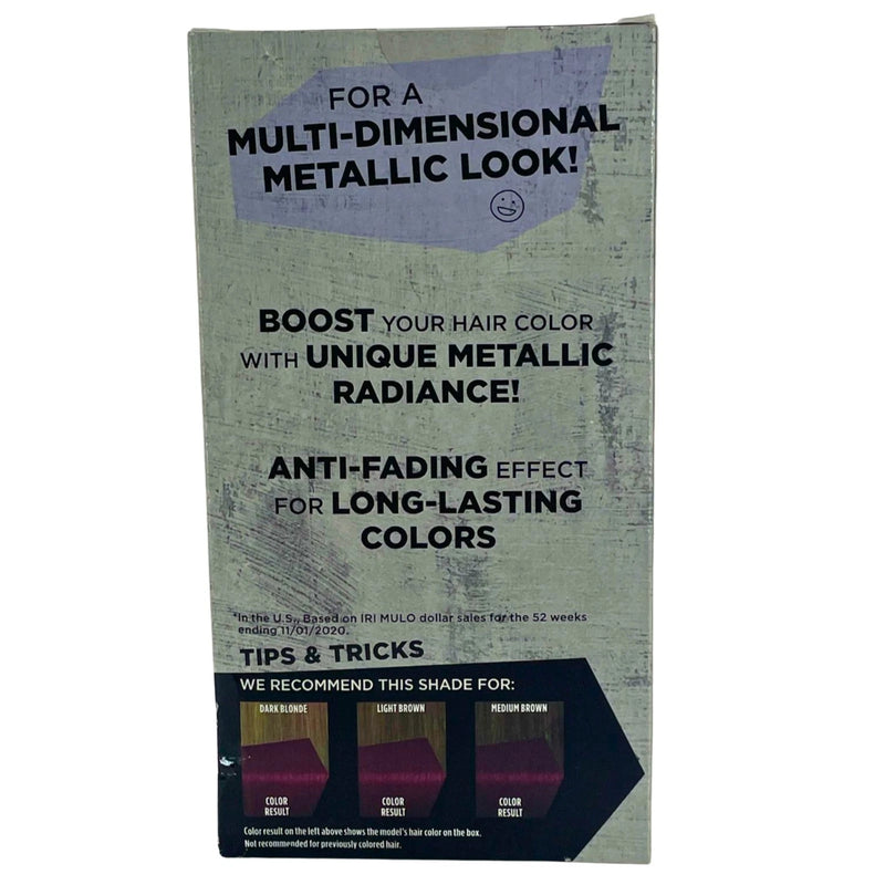 göt2b Metallics Permanent Hair Color M68 Dark Ruby Shimmering Tones 2 Pack New