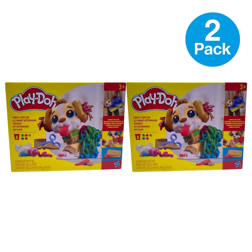 Play-Doh Care & Carry Vet Pet Shop Kit 2 Pack New