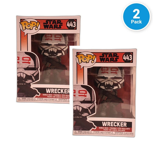 Funko POP! Star Wars the Bad Batch WRECKER #443 Bobble Head Figure Pack of 2 New