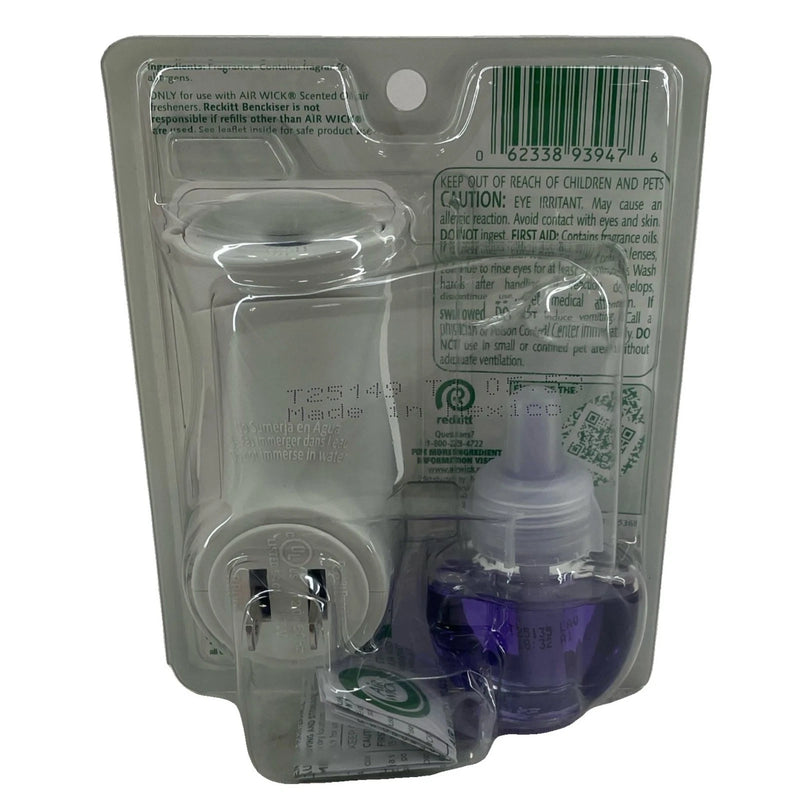 Air Wick Lavender & Chamomile Plug In Warmer + Refill 2 Pack New