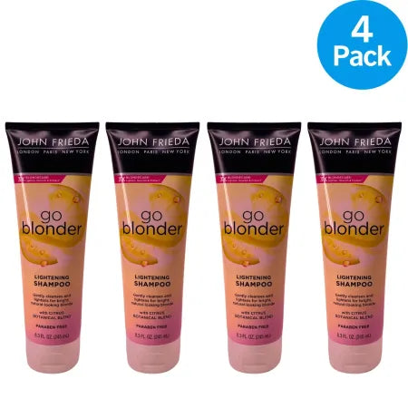 John Frieda Go Blonder Lightening Shampoo 8.3 oz bottles 4 pack