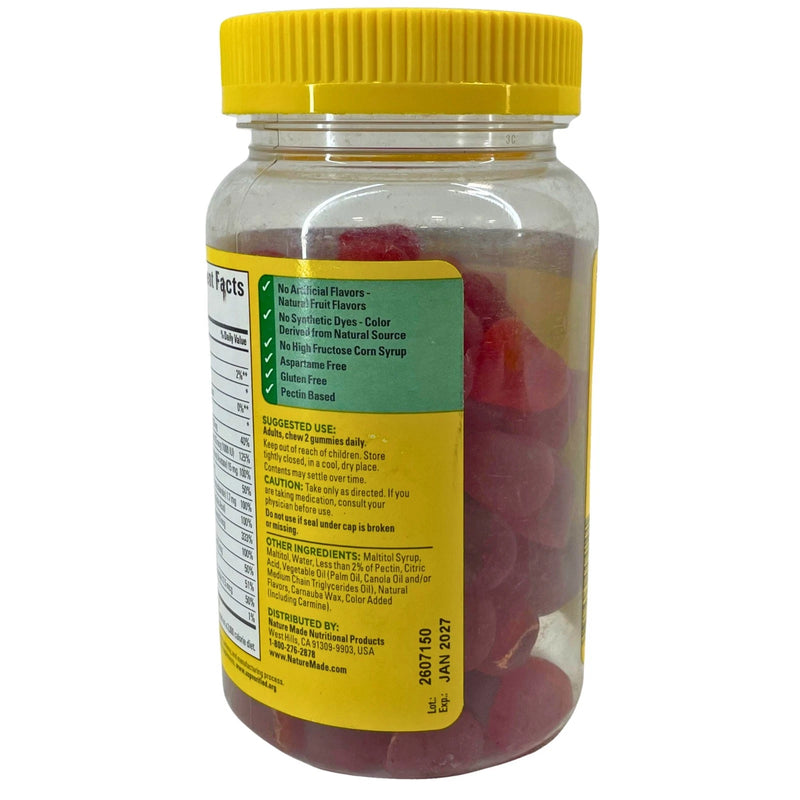 Nature Made Zero Sugar Multi Gummies Strawberry Lemonade 90 Ct 2 Pack New