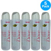 Dove Cooling Whole Body Deo Aluminum Free Deodorant Spray Raspberry Rose 5 Pack