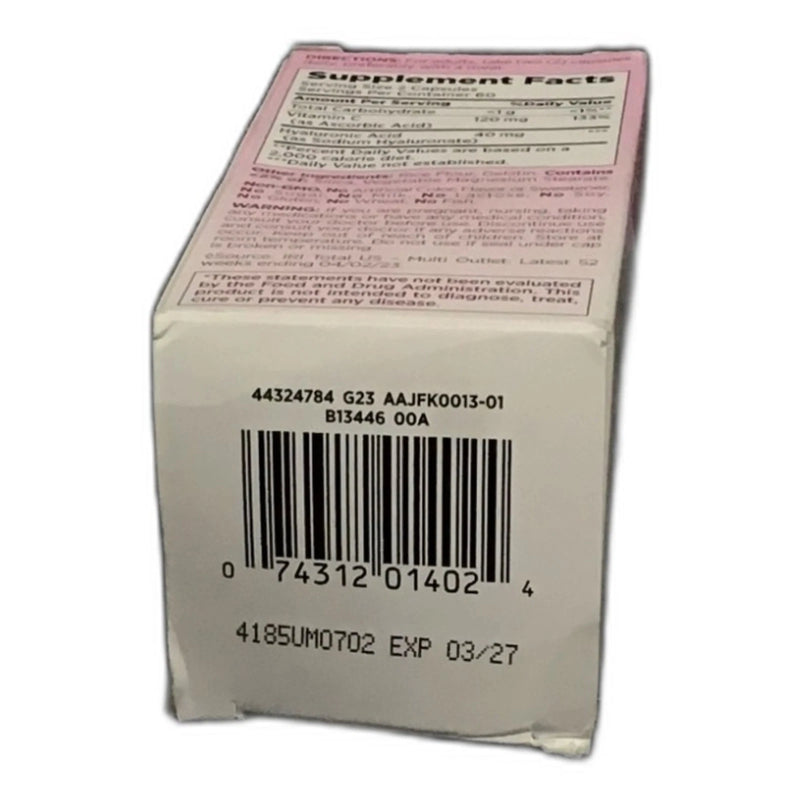 Nature's Bounty Optimal Solutions Hyaluronic Acid Exp 03/27 Pack of 2 New
