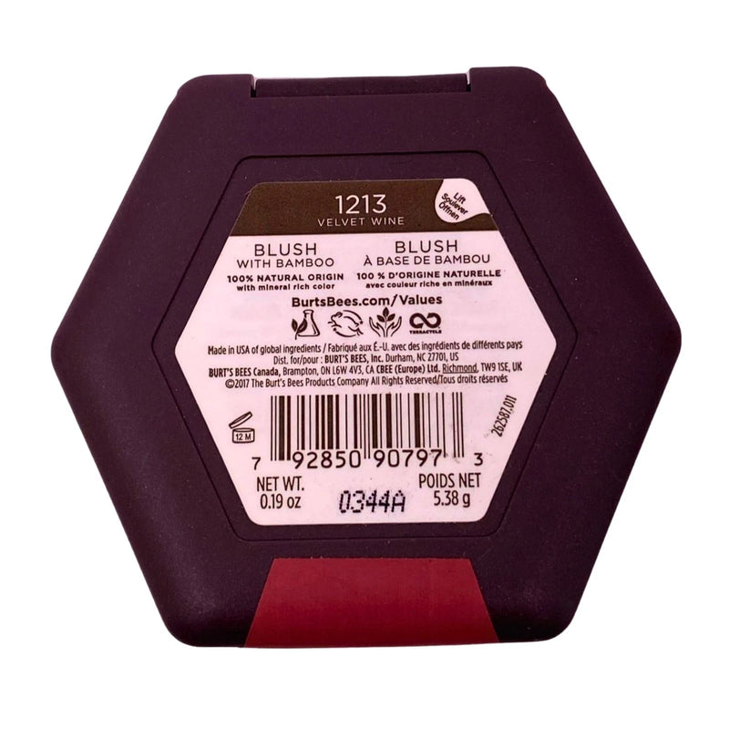 Burt's Bees Blush 1213 Velvet Wine With Bamboo New Sealed