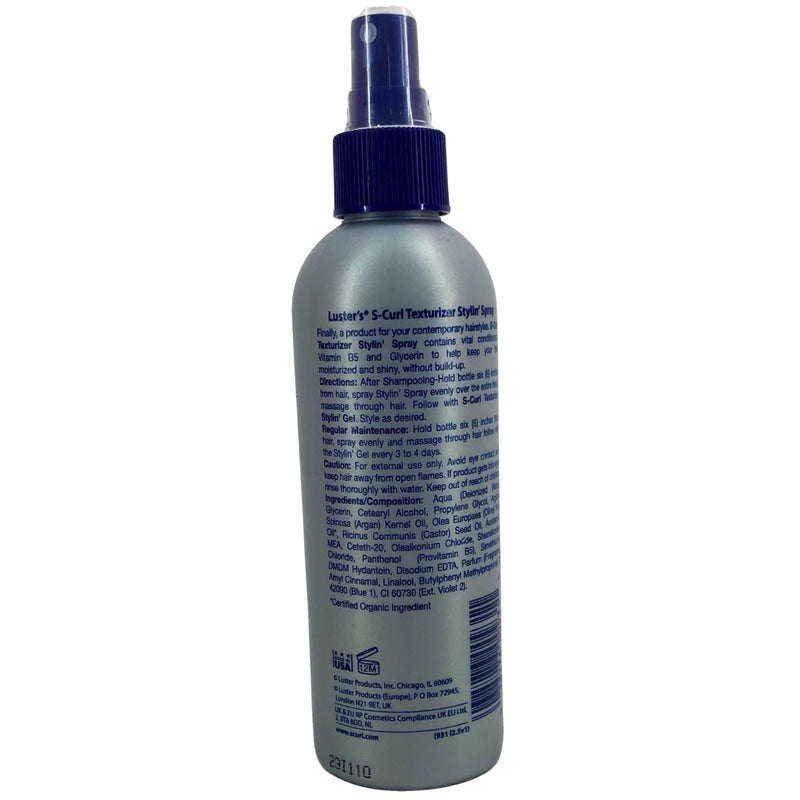 Luster's S-Curl Texturizer Stylin' Spray Moisturizer Waves & Shortcuts 4 Pack