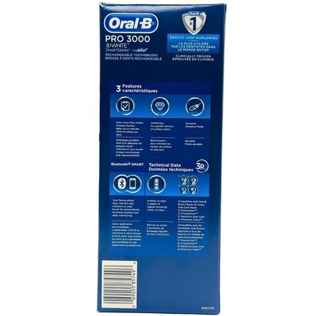 Oral-B Pro 3000 3D White Rechargeable Toothbrush (1 Pack) New 3