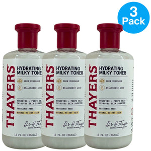 Thayers Hydrating Milky Toner Snow Mushroom & Hyaluronic Acid 12 fl oz 3 Pack