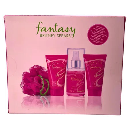 ritney Spears Fantasy Fragrance Gift Set Hair Mist Body Wash 4pc