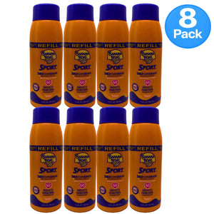 Banana Boat Sport 360 Coverage Sunscreen Mist Refill SPF 50+ 5.5 oz 8 Pack New