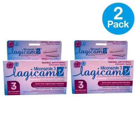 Lagicam Miconazole 3 Vaginal Antifungal Cream 3-Day Treatment 2-Pack product image