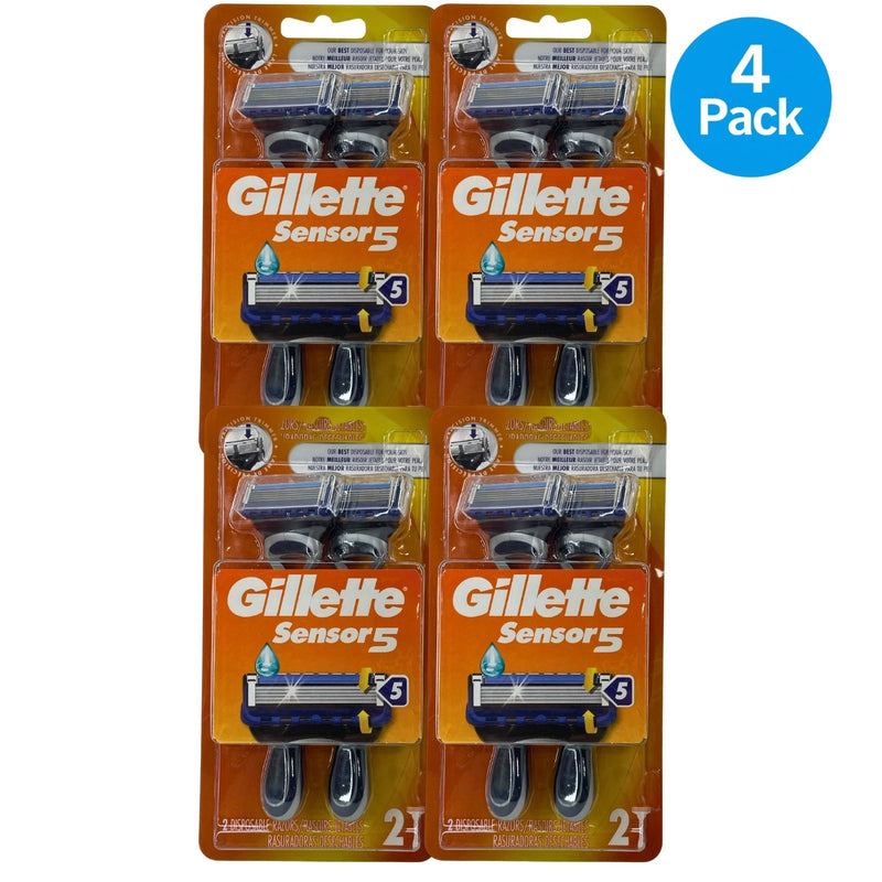 Gillette Sensor5 Men's Disposable Razors 5 Blade Shaving Technology Precision