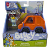 Bluey Mini 4WD Vehicle with Bluey Poseable Figure Sunglasses Heeler 4WD Toy Set