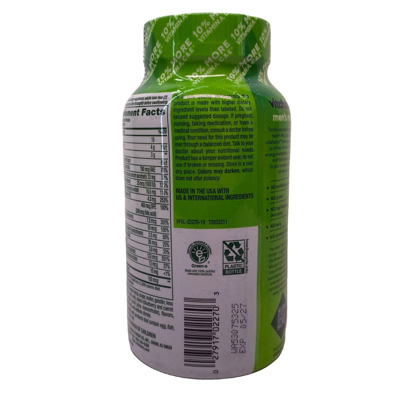 La presentación de 150 gummies y sabor berry coincide con la información oficial