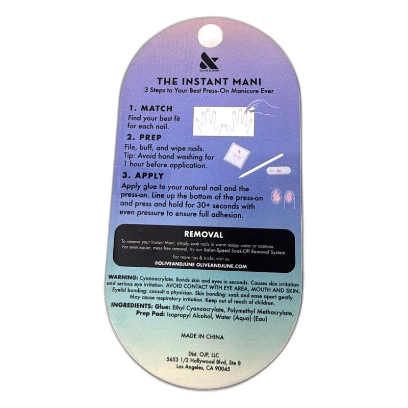 Olive and June Instant Mani Press on Nails Minimalist Maximalist Pack of 3 New