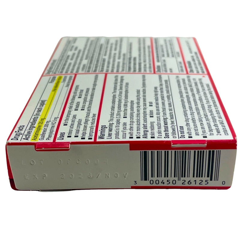 Tylenol Cold + Head Congestion Severe Caplets Acetaminophen 24 Ct Exp 11/26 7 P