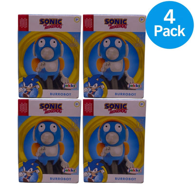Sonic The Hedgehog Burrobot Classic Figure Toy 4 Pack New