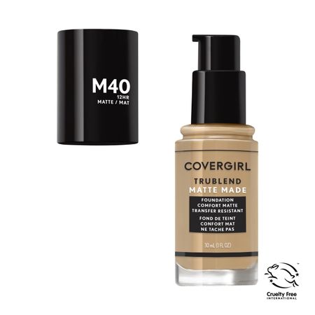 COVERGIRL TruBlend Matte Made Liquid Foundation, M40 Warm Nude, 1 fl oz, Moisturizing Foundation 1