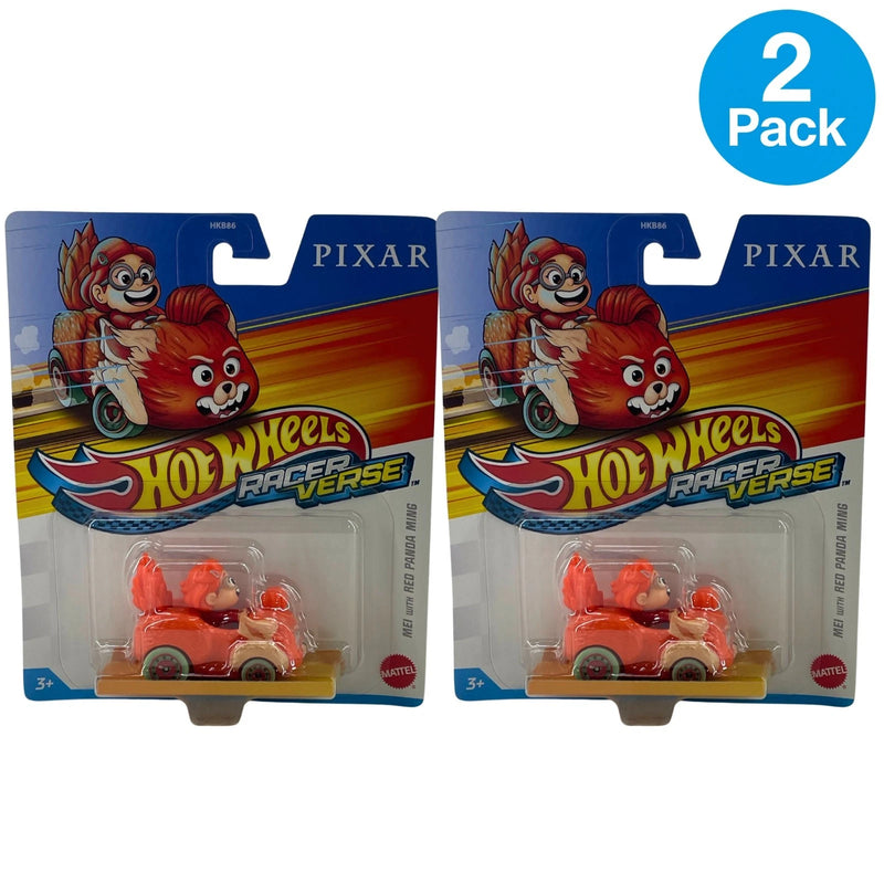 Hot Wheels RacerVerse Disney Pixar Mei with Red Panda Ming Die-Cast Car 2 Pack