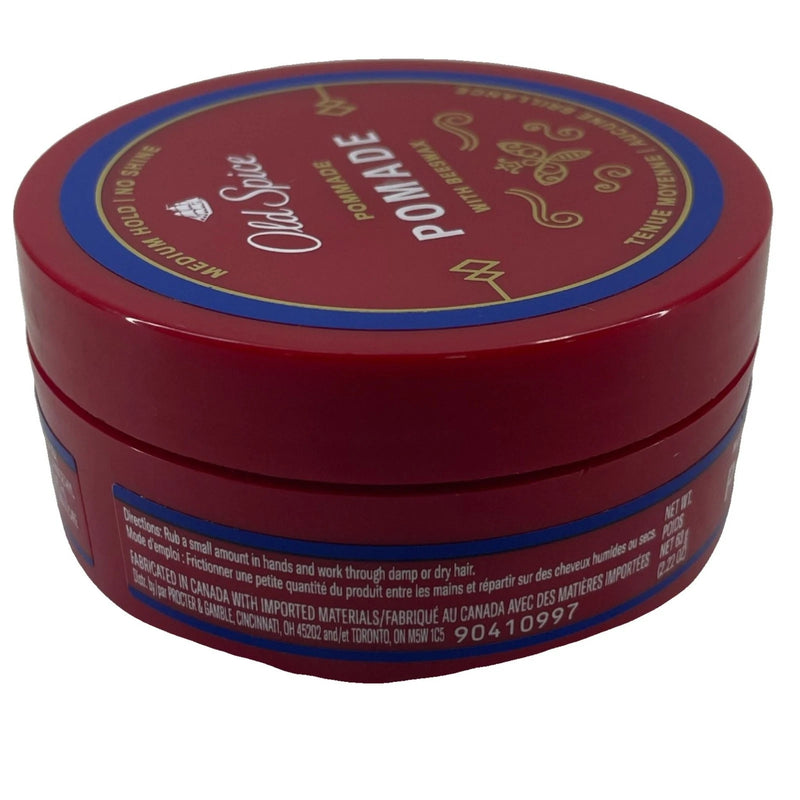 Old Spice Pomade Medium Hold No Shine 2.22 Oz 3 Pack New