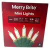 Merry Brite Mini Lights Christmas Tree Clear Bulbs 7200 Total Pack of 12 New