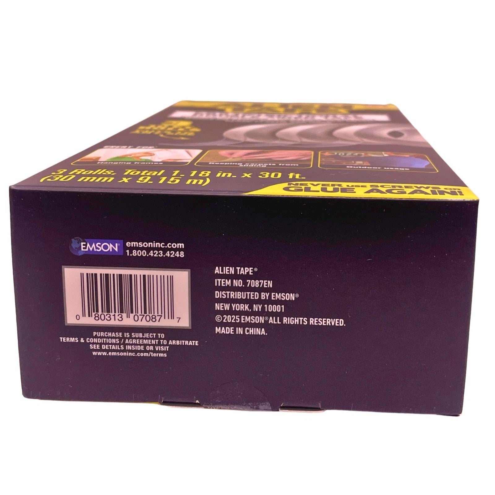 Alien Tape Double Sided Heavy Duty Mounting Tape 3 Rolls 2 Pack