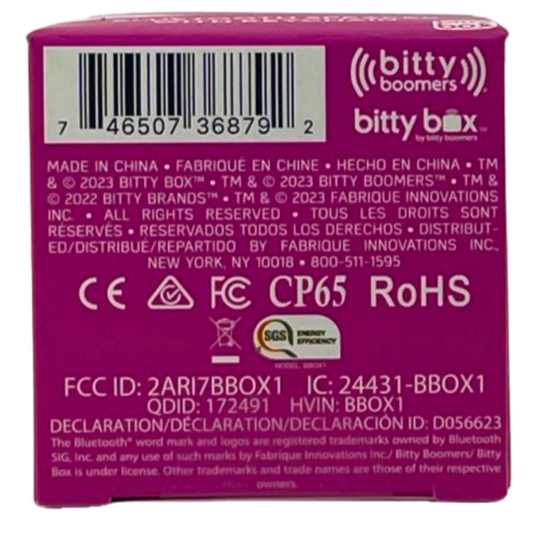 Barbie Bitty Box Ultra-Portable Bluetooth Speaker with Keychain Pink 2 Pack Bund